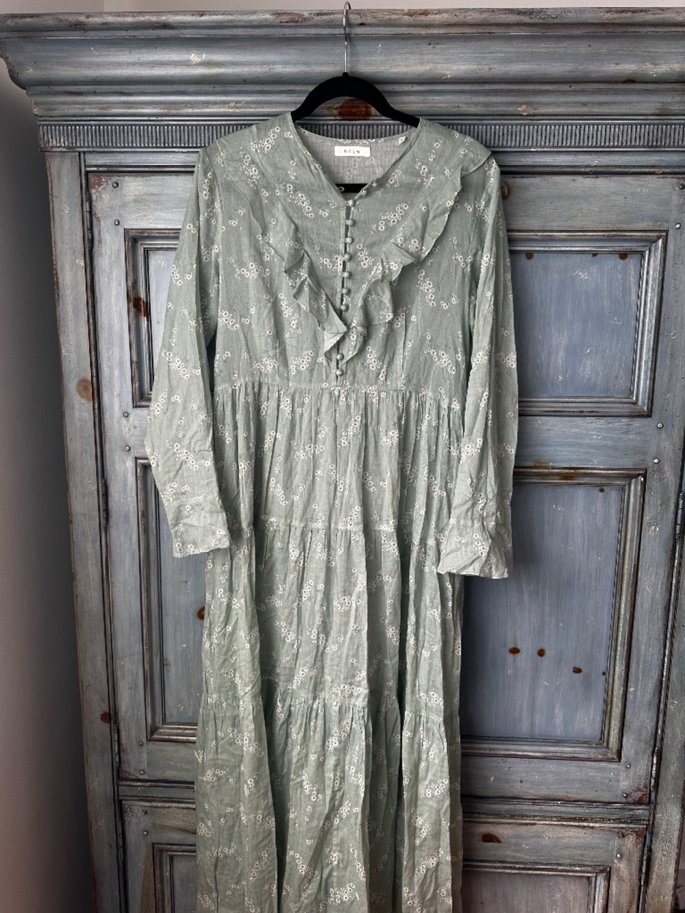 Doen Assam Dress in Sweet Daisy Floral Mint Green Size L - Picture 9 of 13